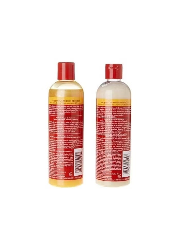 كريم أوف ناتشر مجموعة كريم أوف نيتشر بزيت الأرغان – شامبو وبلسم مغذيان (350 مل لكل منهما) - Image 3